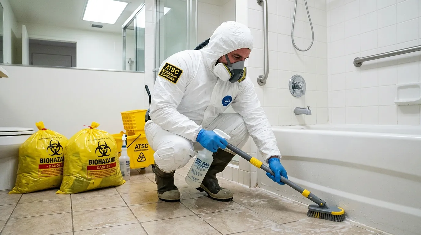 Decontamination equipment deployed for Blood Cleanup in Ypsilanti